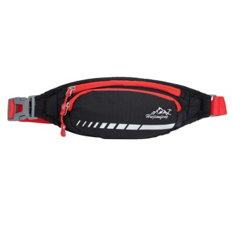 Running Waist Belt Bags for Men Women Outdoor Cross Shoulder Pocket(Black) - intl  