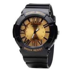 Nơi Bán SANDA Quartz Watch Men Women Watches 2016 Top Brand Luxury Famous Wristwatch Male Female Clock Wrist Watch Ladies Quartz-watch(Black&Gold) – intl   lthmy