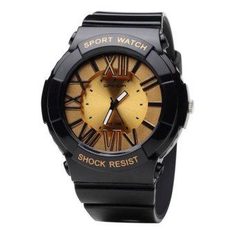 SANDA Quartz Watch Men Women Watches 2016 Top Brand Luxury Famous Wristwatch Male Female Clock Wrist Watch Ladies Quartz-watch(Black&Gold) -...