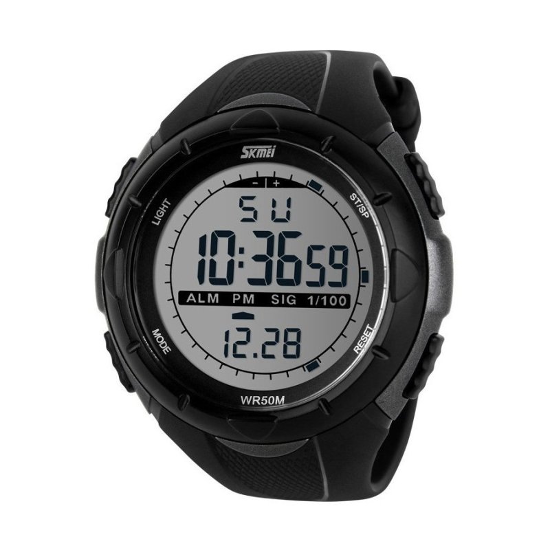 Skmei 1025 Men Sport Watch Đồng hồ kỹ thuật số chống nước 50m (Đen) bán chạy