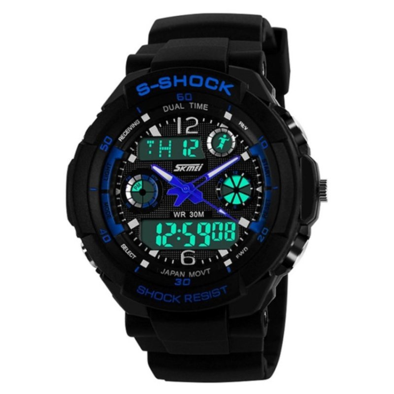 SKMEI Water Resistant 0931 LED Watch Blue - intl bán chạy