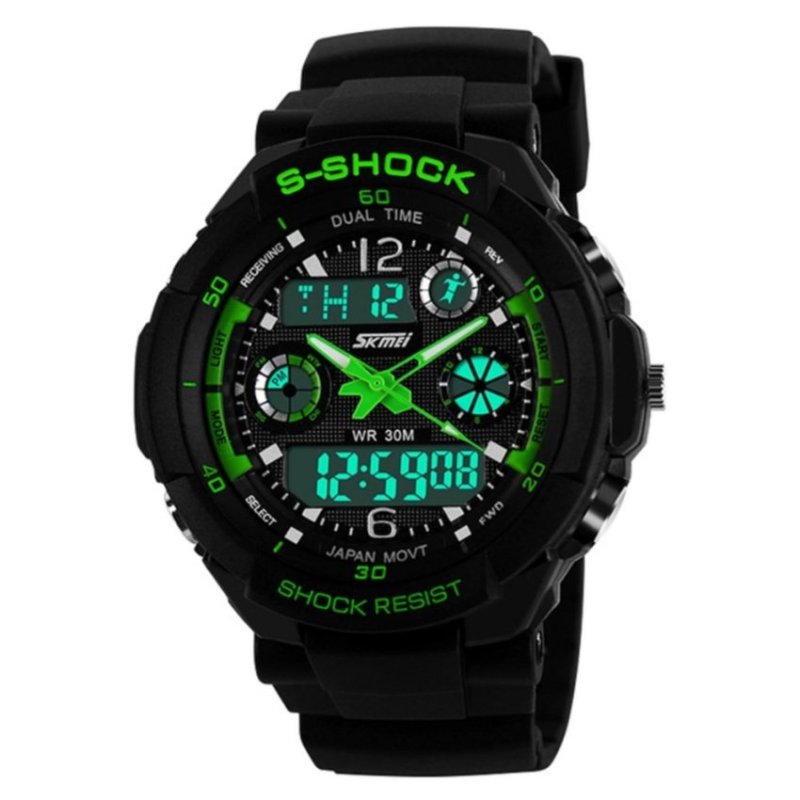 SKMEI Water Resistant 0931 LED Watch Green(Not Specified)(OVERSEAS) - intl bán chạy