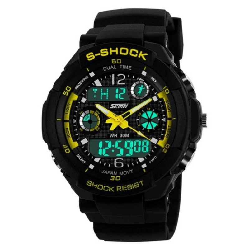 Nơi bán SKMEI Water Resistant LED Watch Yellow 0931(Not Specified)(OVERSEAS) - intl