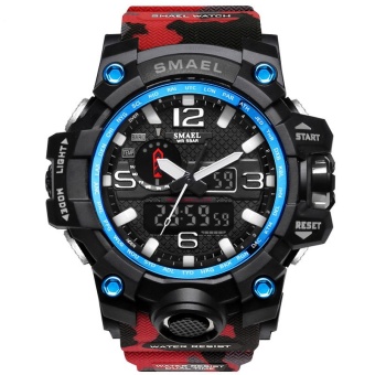 SMAEL Brand Watch Fashion army watch Men Waterpoof Camouflage Watchband Watches Men Digital Wristwatches Relogio Masculino 1545C - intl  