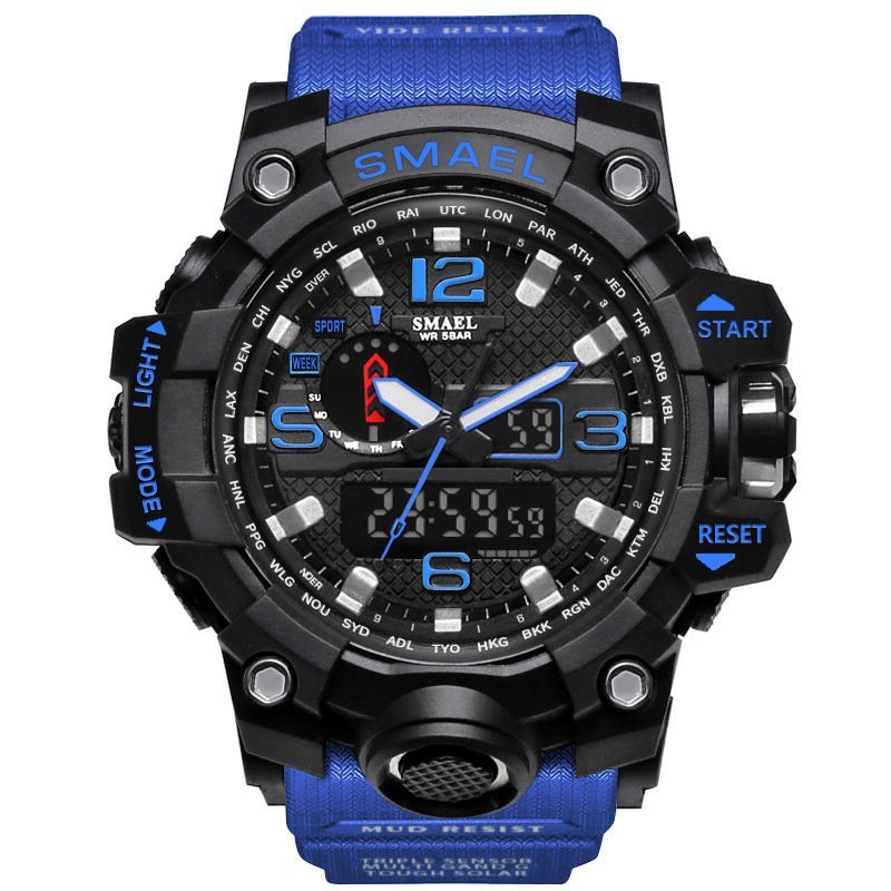 SMAEL Watch 1545 Mens Fashion Analog Quartz LED Digital Electronic
Watch Waterproof Military Watches Relogio Masculino - intl bán chạy