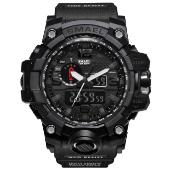 SMAEL Watch Waterproof Fashion Watch Men Sport Analog Quartz-Watch Dual Display LED Digital Electronic Watches Relogio Masculino 1545 - intl...