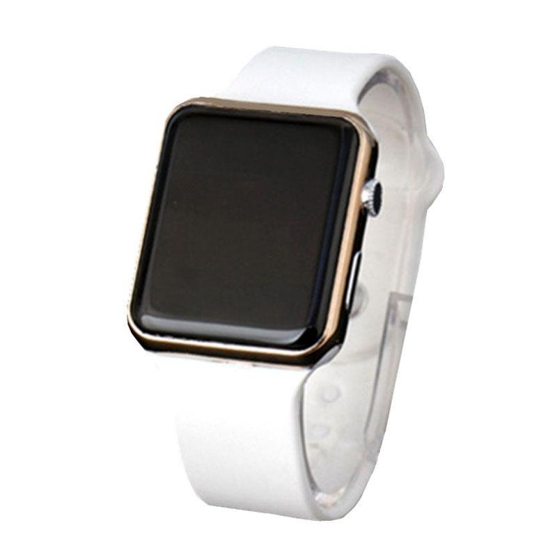 Students Men's Fashion Plastic LED Digital Date Quartz Sport Alarm Wrist Watch - intl bán chạy