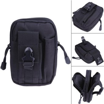 Tactical Molle Pouch Belt Waist Pack Bag Small Pocket (Black) - intl  