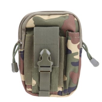 Tactical Molle Pouch Belt Waist Pack Bag Small Pocket (Jungle Camouflage) - intl  