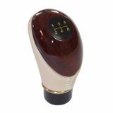 Tay nắm cần số cho ô tô màu Be vân gỗ