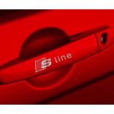 Tem dán cho xe hơi s line - trắng đỏ