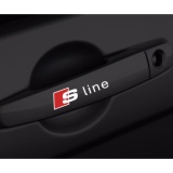 Tem dán cho xe hơi s line - trắng đỏ