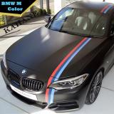 Tem dán cờ sọc 3 màu nguyên bản của xe BMW cực sành điệu (Xanh dương*Xanh da trời*Đỏ)