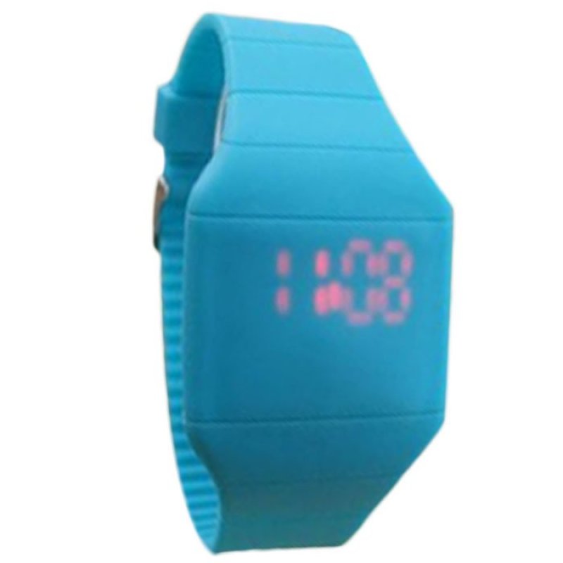 Nơi bán The Jelly Ultra-Thin LED Silicone Sport Wrist Watch Blue