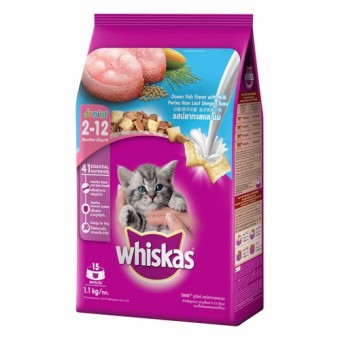 Thức Ăn Cho Mèo Con Whiskas Vị Cá Biển Và Sữa Dạng Túi 1.1 Kg  