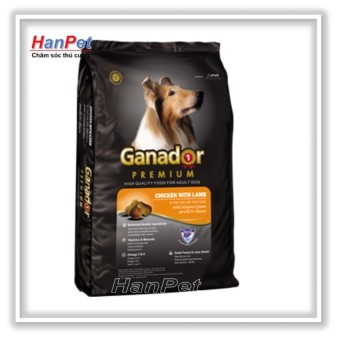 Thức ăn dạng hạt GANADOR ADULT (dành cho chó trên 1 năm tuổi) gói 500gr (hanpet 209)  