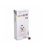 Thuốc phòng trị ghẻ, rận tai, ve, bọ chét và viêm da trên chó: 1 viên BRAVECTO very small (chó 2-4,5kg)