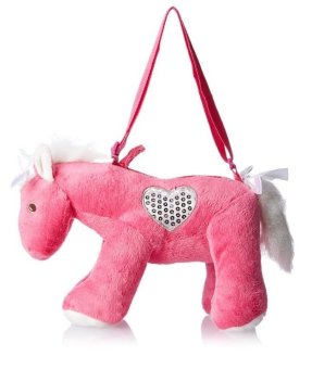 Túi chéo vai cho bé hình ngựa hồng Olly & Friends Girls' Handbag Horse with Sequin Applique and Webbing Handle...