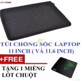 Túi chống sốc Laptop 11 inch Loại Dày Tặng 1 miếng lót chuột may viền