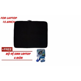 Túi chống sốc Laptop 15.6 Inch + bộ vệ sinh Laptop  