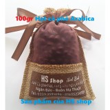 Túi thơm hạt cà phê tự nhiên(100gr) khử mùi Ô tô (Vải đay) -HS shop