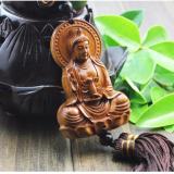 Tượng phong thủy treo gương chiếu hậu xe ô tô hình Đức Phật Quan Âm hộ mệnh F130