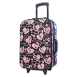 [HCM]Vali kéo du lịch vải hình Mickey Mouse Black size nhỡ 5.5 tấc TA299