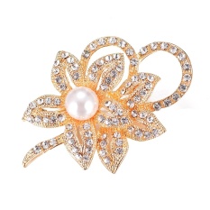 So Sánh Giá Vintage Style Pearl Flower Crystals Imitation Brooch Wedding Accessory Gift – intl   UNIQUE AMANDA