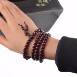 Vòng chuỗi hạt đeo tay 108 hạt gổ 8mm nâu