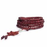 Vòng chuỗi hạt đeo tay 216 hạt gỗ nâu 6mm thời trang