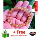 Vòng đá thạch anh tóc vàng 12 li loại AA- Phong thuỷ giúp đem lại sức khoẻ và may mắn tài lộc