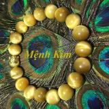 Vòng đeo tay đá mắt hổ mệnh kim may mắn bình an