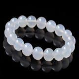 [HCM]Vòng tay đá mã não trắng thiên nhiên 14ly