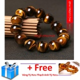 Vòng tay đá mắt hổ PC 14 li - Phong thủy mang lại sự tỉnh táo, sáng suốt, khôn ngoan, hạnh phúc và may mắn