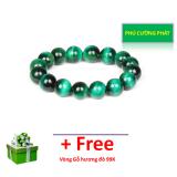 Vòng tay đá mắt hổ xanh lá 12 li - Phong thủy mang lại sự tỉnh táo, sáng suốt, khôn ngoan, hạnh phúc và may mắn