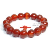 Vòng tay đá màu sắc đỏ kiểu ruby