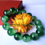 Vòng tay Pha lê Xanh hạt 12mm