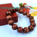 Vòng tay phong thủy cao cấp gỗ Hương đỏ  hạt 12mm-không hồ lô