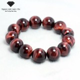 Vòng Tay Phong Thủy Đá Mắt Hổ Đỏ Tài Lộc 16MM Cao Cấp - BẢO TÍN