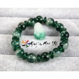 Vòng tay phong thuỷ thạch anh xanh ngọc Mix Phật quan âm PTHL 1041