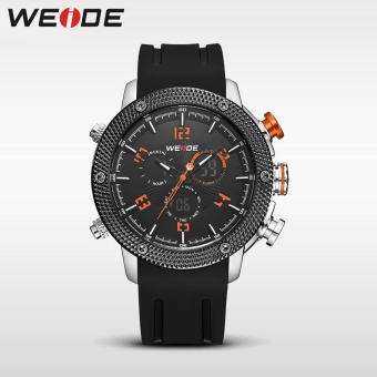 WEIDE Men's Watches Military LCD Digital Date Watches Sports Waterproof Orange - intl  