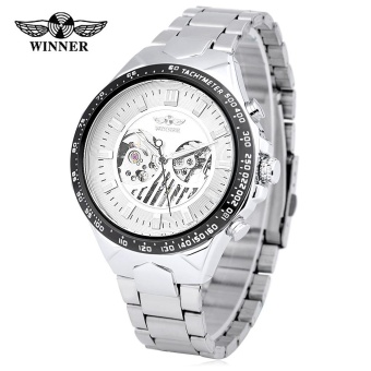 Winner A432 Auto Mechanical Watch Luminous Hollow-out Dial Wristwatch for Men - intl  