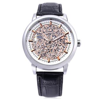 WINNER W09 - 1 Male Auto Mechanical Watch Exquisite Hollow Pattern Dial Luminous Pointer Wristwatch - intl  
