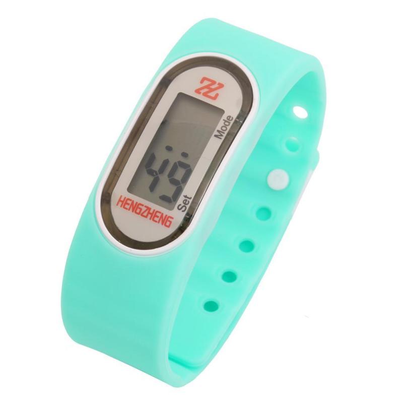Women Men Sports Ultra Thin Silicone Digital LED Wrist Watch (Cyan) - intl bán chạy