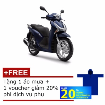 Xe máy SH Việt Nam 150I CBS (Xanh Đen) + Tặng 1 áo mưa và 1 voucher giảm giá 20% dịch vụ phụ