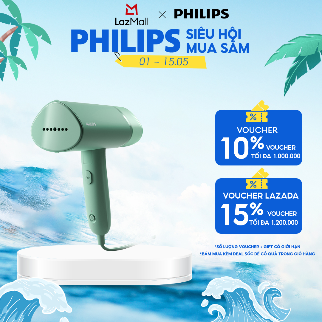Bàn Ủi Hơi Nước Cầm Tay Philips STH3010/70 - Hàng Phân Phối Chính Hãng