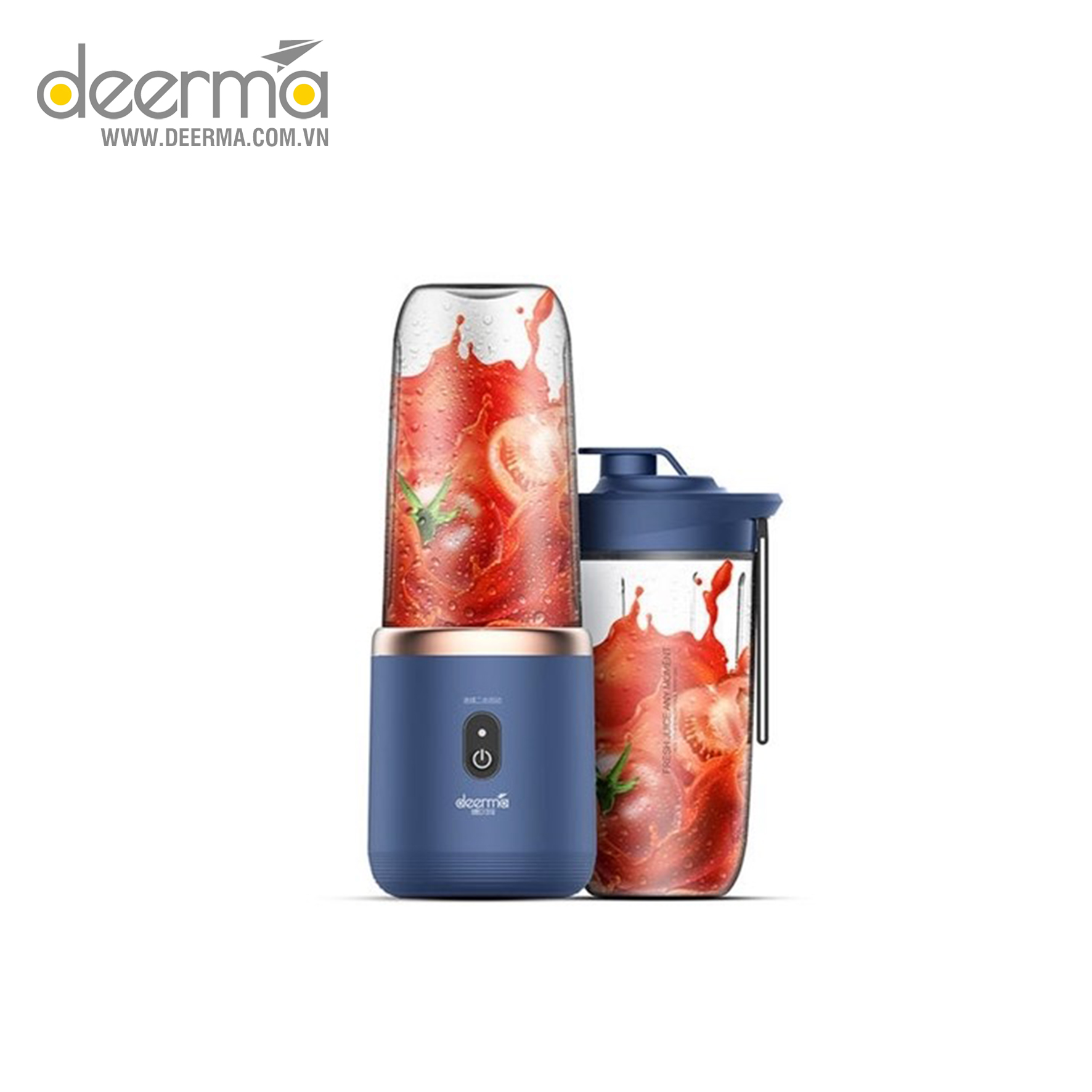 Máy xay sinh tố cầm tay mini Deerma NU06 (Blue) - Kèm theo 1 cốc