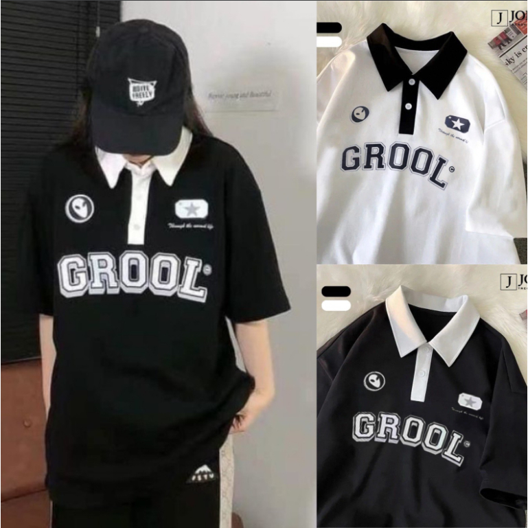 Áo POLO Nam Nữ from rộng dễ phối đồ hot trend hè