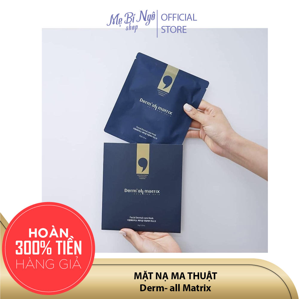 Mặt nạ Derm All Matrix - Mặt nạ Matrix dưỡng trắng, nâng cơ, cấp nước tức thời - Hàng