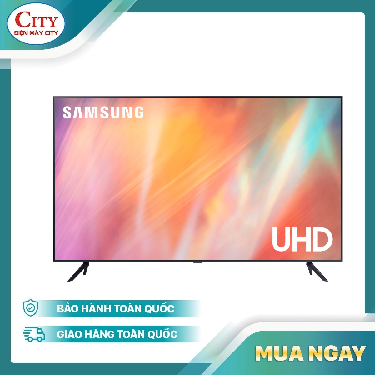 Smart Tivi Samsung 4K 55 inch UA55AU7700 model 2021 -Hàng Chính hãng bảo hành toàn quốc